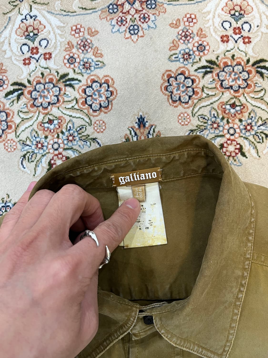 갈리아노 더티 오일왁스 셔츠 자켓 상품이미지6