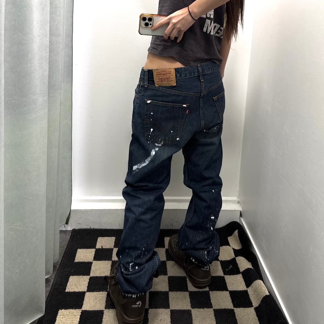 리바이스 505 페인팅 데님팬츠 상품이미지2