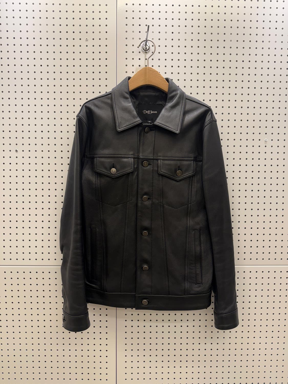 도프 제이슨 양가죽 트러커 자켓 U242 상품이미지2