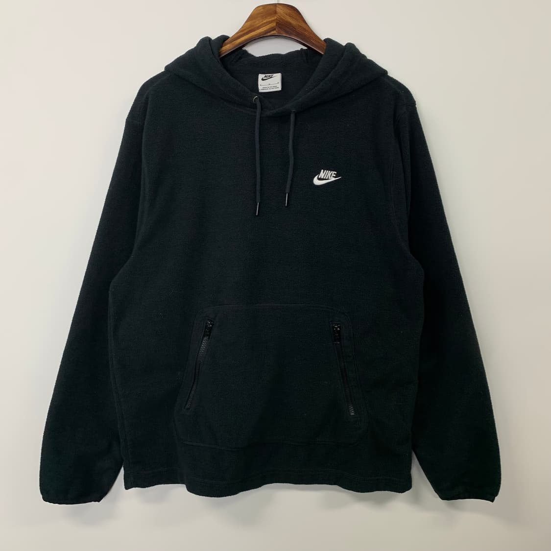 나이키 블랙 플리스 후드티 상품이미지2