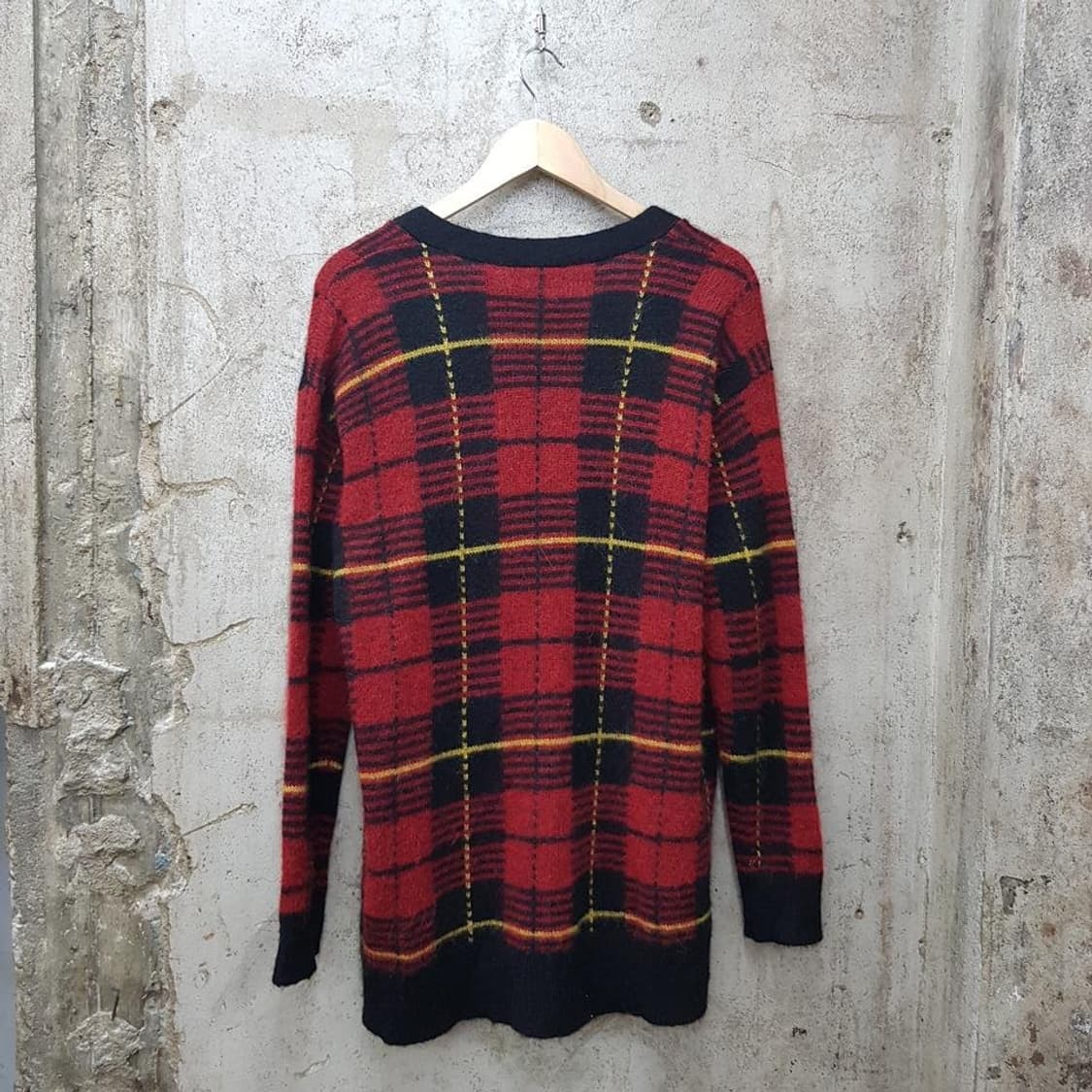 폴로 랄프로렌  체크 울 니트 가디건 S사이즈 상품이미지2