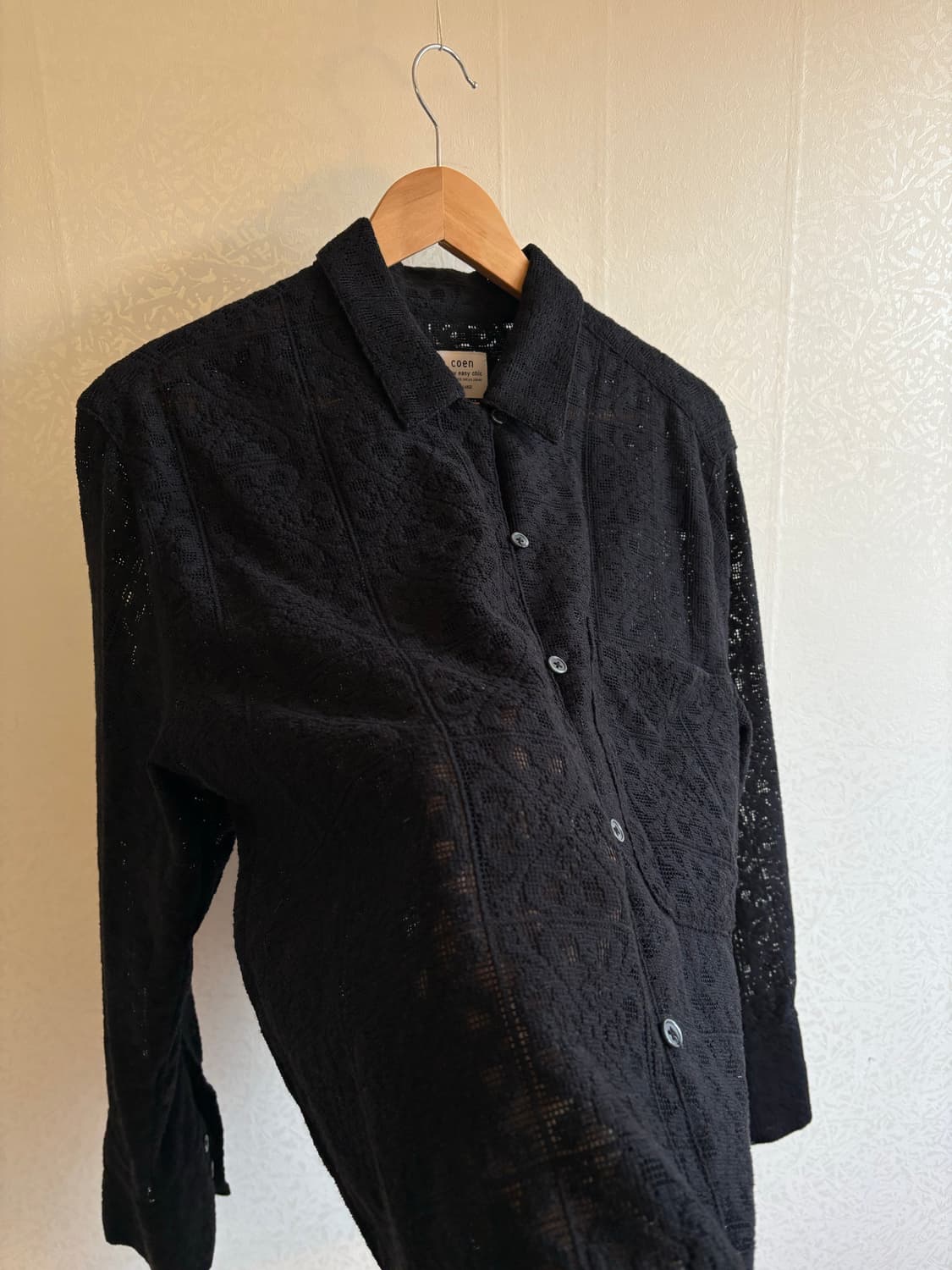 Coen 패턴 레이스 셔츠 상품이미지3