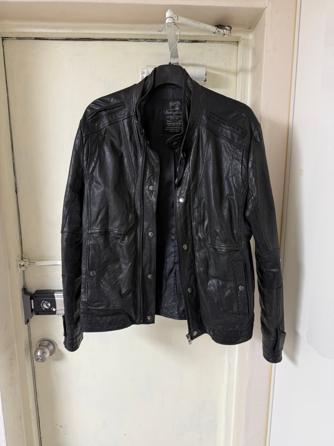 Guess lambskin leather jacket 상품이미지3