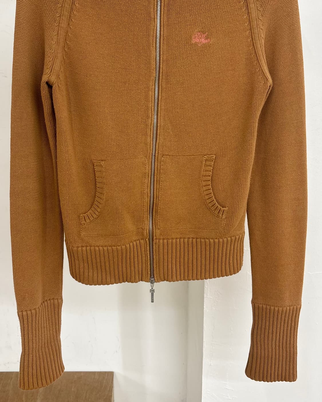 폴로 진스 컴퍼니 브라운 하이넥 니트 집업  상품이미지5