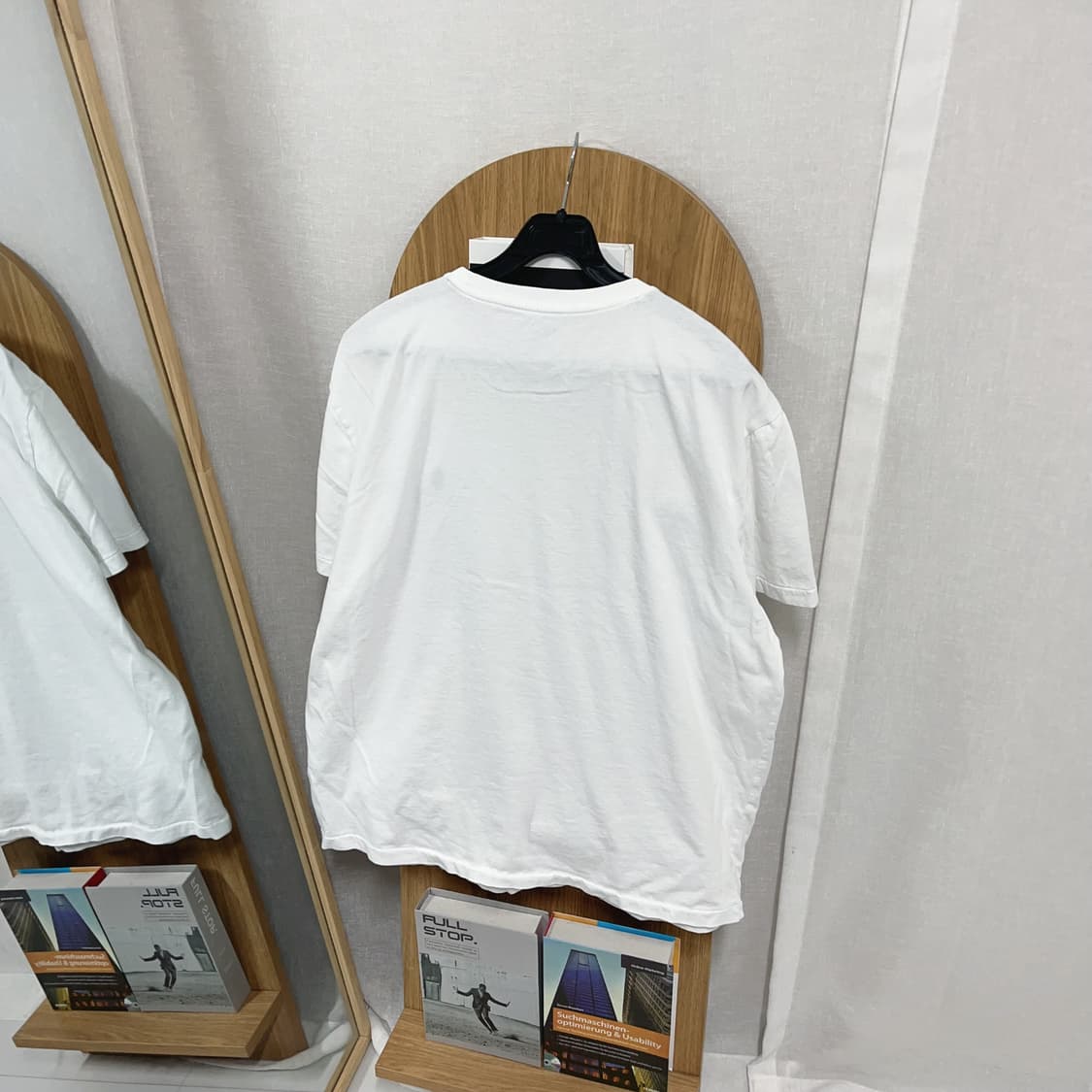 [정품] 폴로 화이트 / 네이비포니 라운드 반팔티 [ L ] 상품이미지4