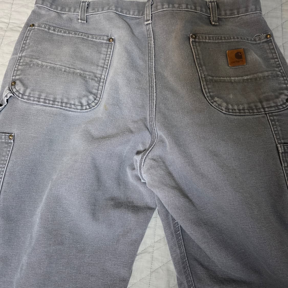 [38X34] 빈티지 칼하트 더블니 B136 GVL 오일 팬츠 G-4 상품이미지5