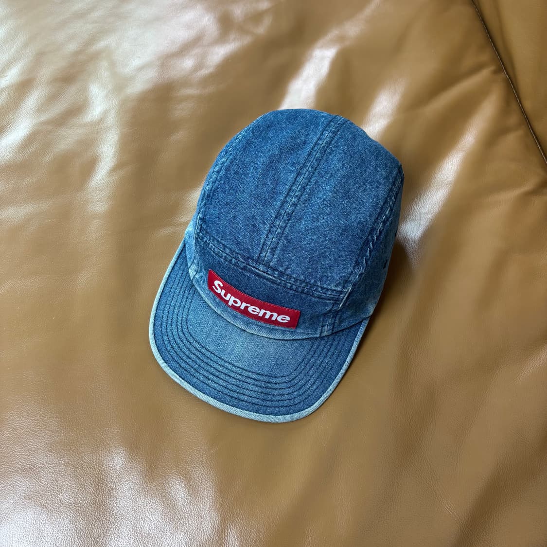 Supreme 슈프림 워시드 데님 캠프캡 모자 (Washed Denim) 상품이미지5