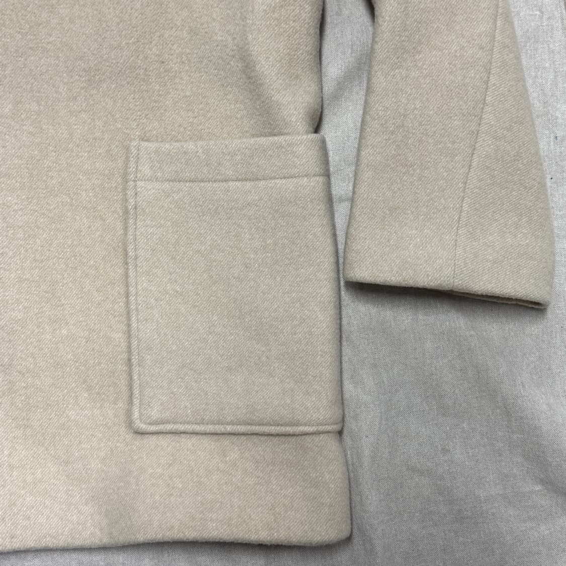 인사일런스 울 크림 하프코트 L  상품이미지3