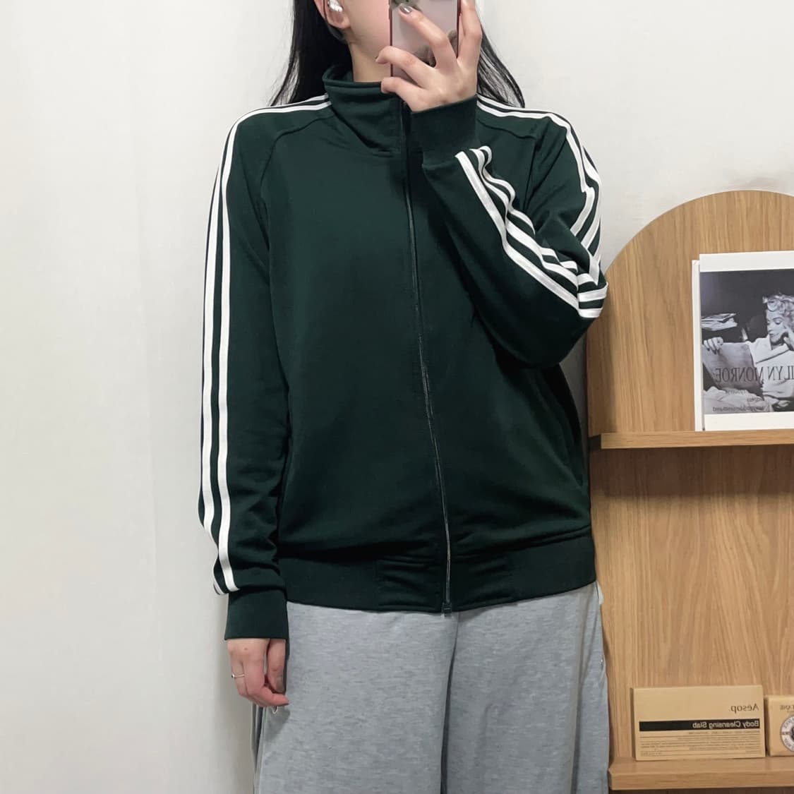 [정품] 아디다스 그린 삼선 져지 [ M ] 상품이미지2