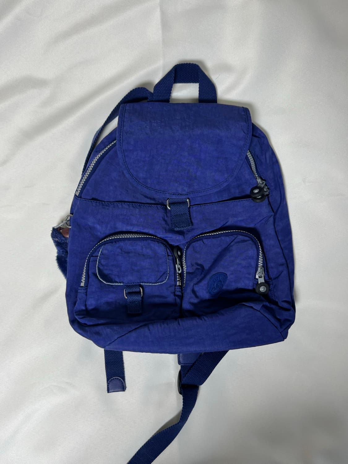 키플링 블루 패브릭 백팩 상품이미지1