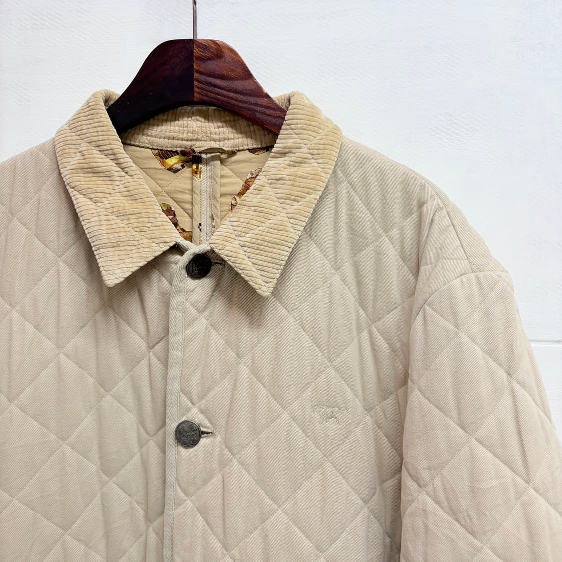 PAPAS 파파스 코듀로이 퀼팅 자켓 L 상품이미지2