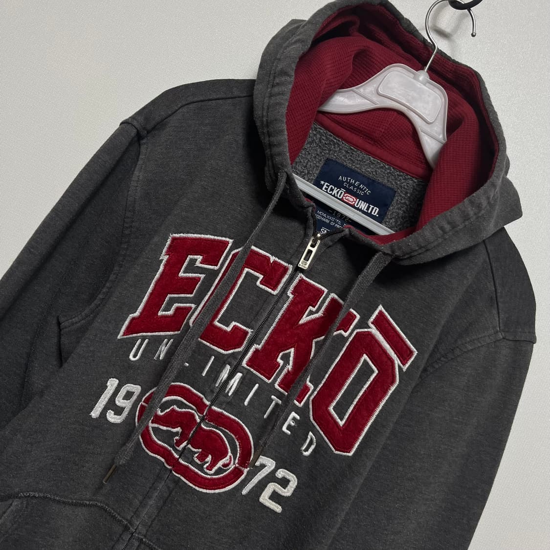 에코 기모 후드집업 차콜 상품이미지4