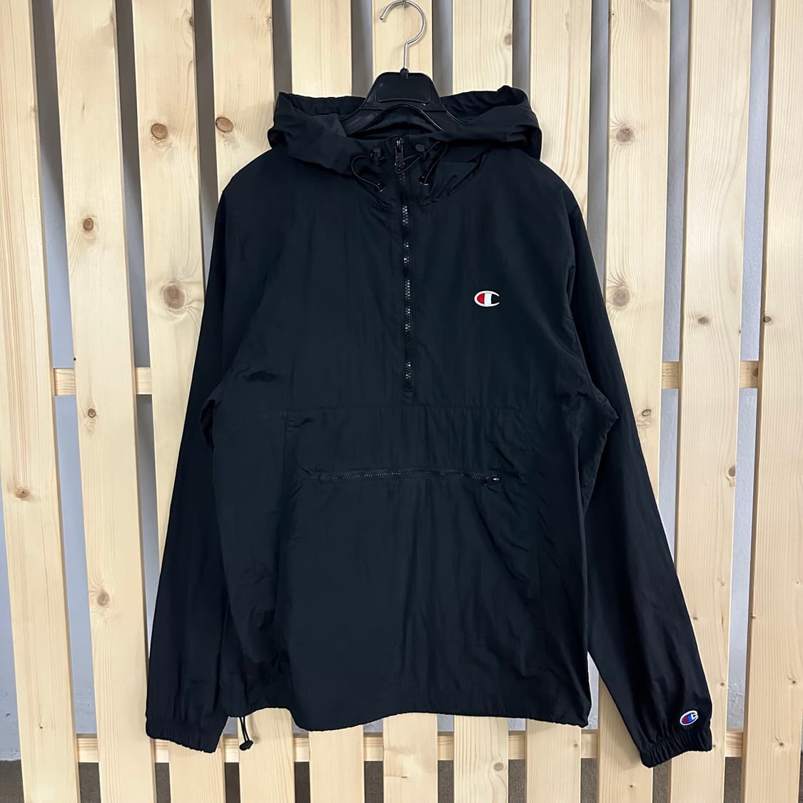 (S) 챔피온 블랙 반집업 아노락 상품이미지1