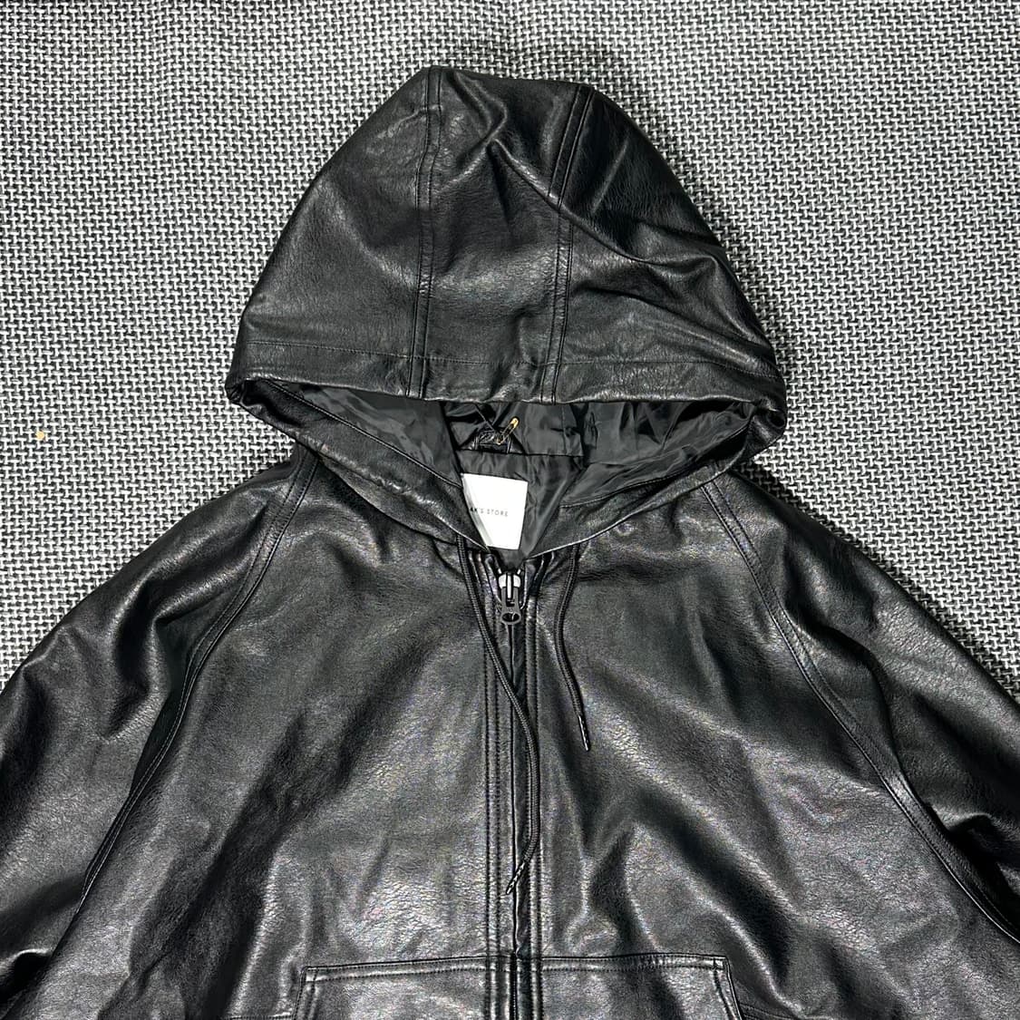 프릭스스토어 레더 후드집업 (L) 상품이미지2