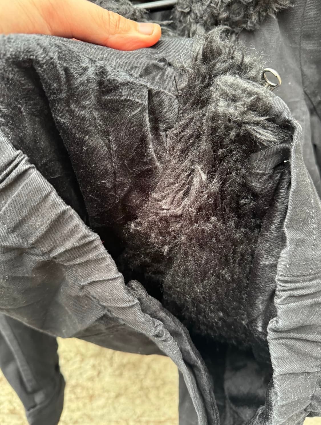 V-kei 퍼 스트랩 디테일 자켓 상품이미지7