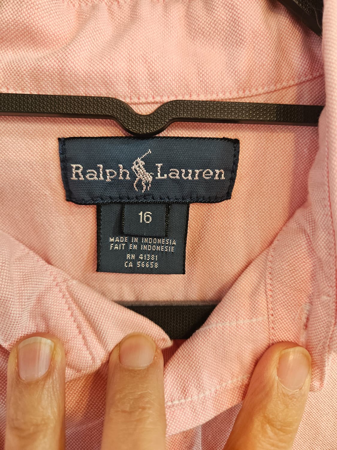 폴로 랄프로렌 핑크 옥스포드 셔츠 상품이미지4