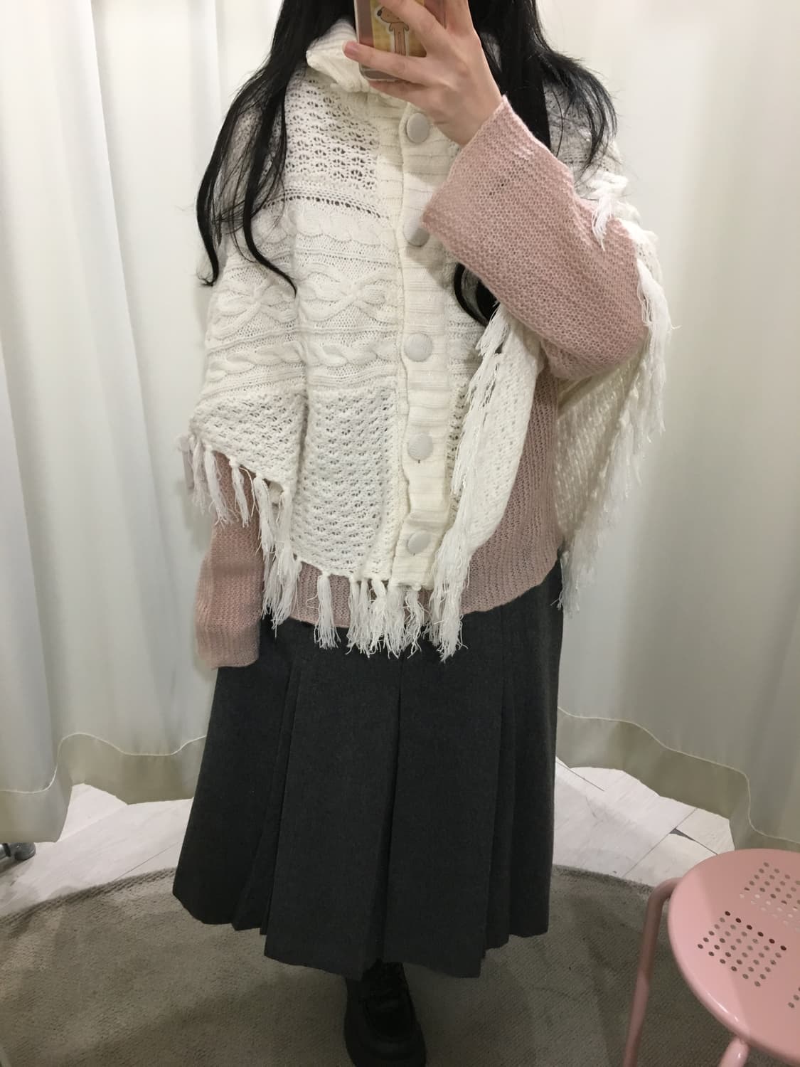 사와코 케이프 가디건 상품이미지3