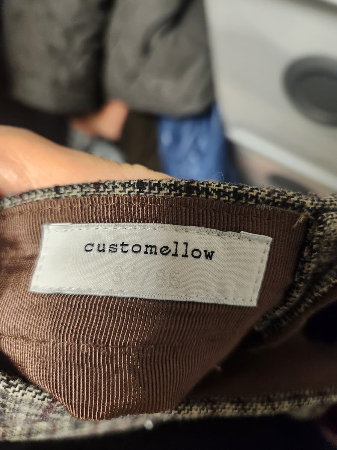 커스텀멜로우 체크 롱 와이드팬츠 34/86 상품이미지3