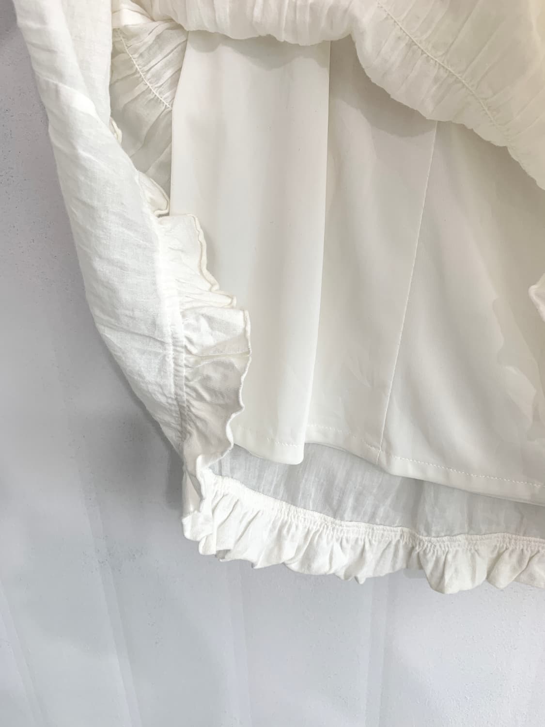 Ivory Embroidered Tiered Skirt 상품이미지9