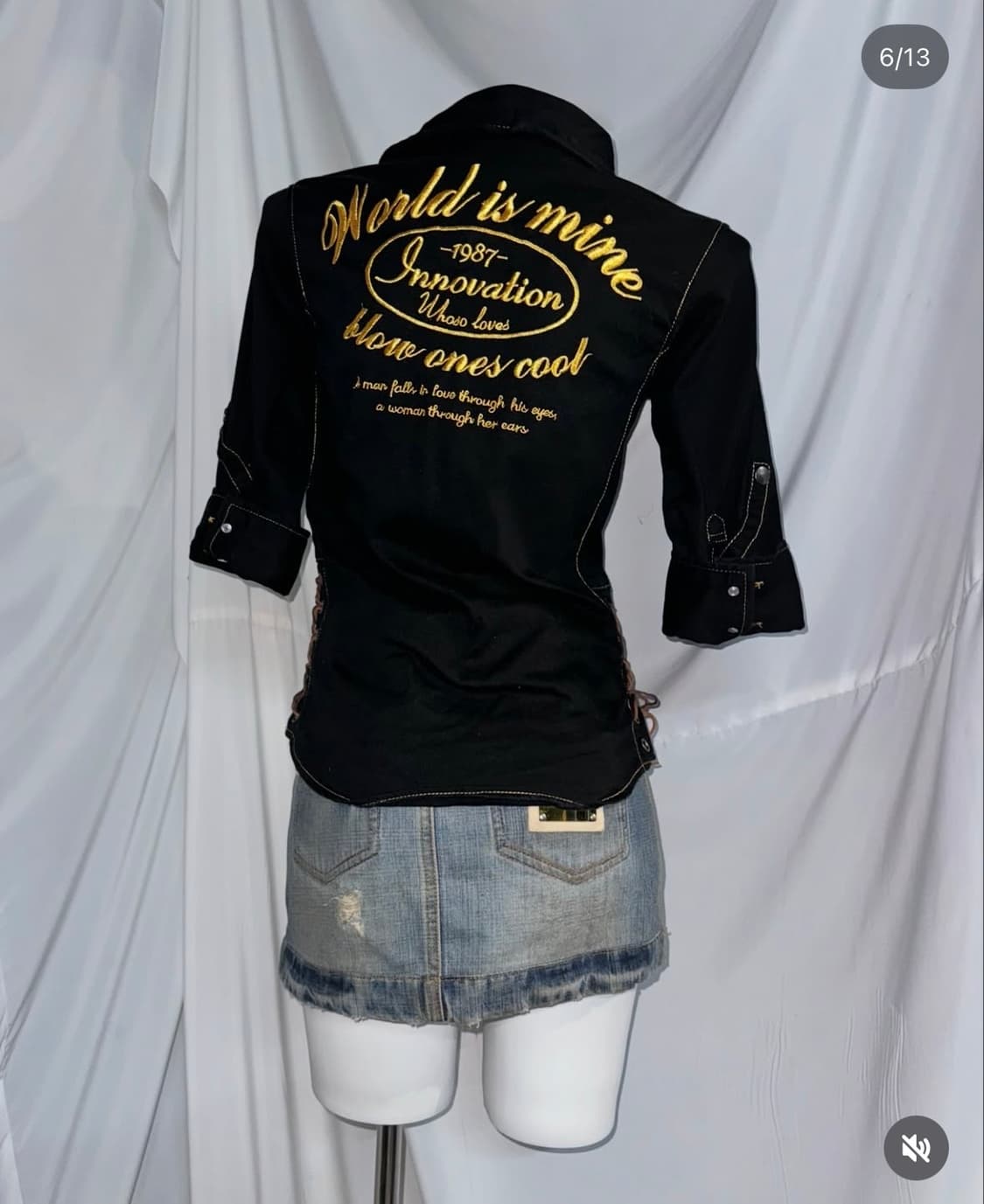 Cecil Mc Bee 청자켓 돌체앤가바나 청치마 코디 세트 상품이미지4