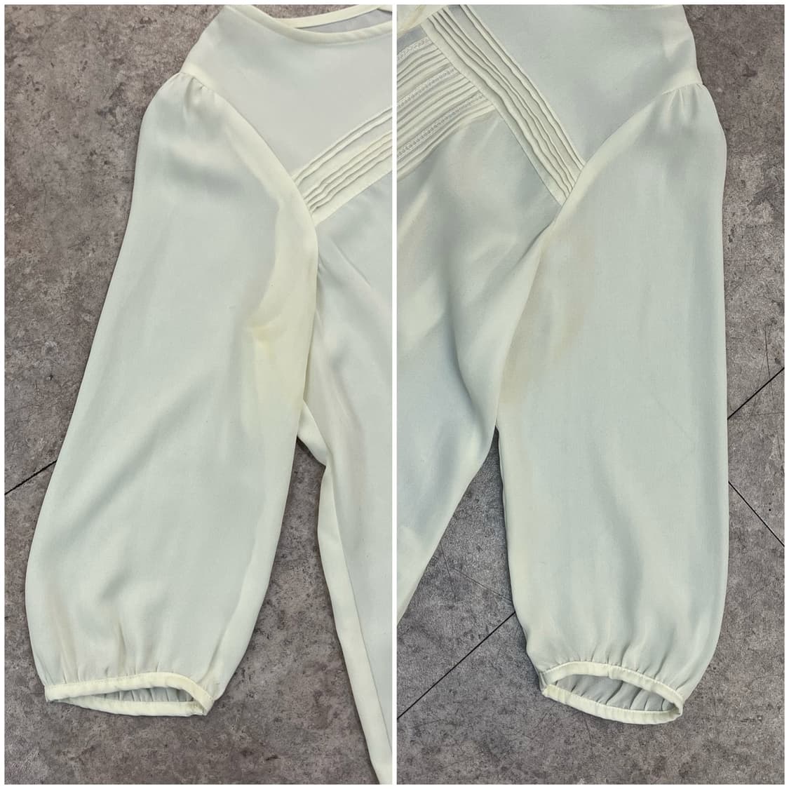 빈티지 버튼 블라우스 아이보리 #csz3721 상품이미지6