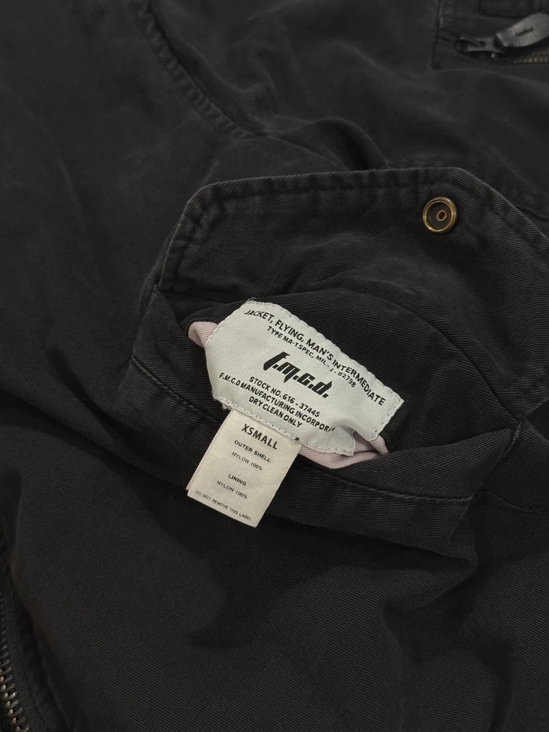 포스텍스가먼츠 코튼봄버 블랙 상품이미지4