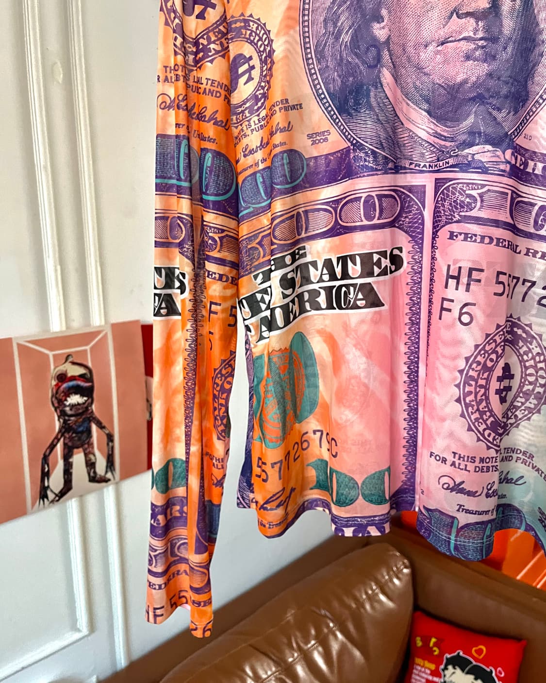 Psychedelic Dollar Pattern Long-Sleeve 상품이미지7