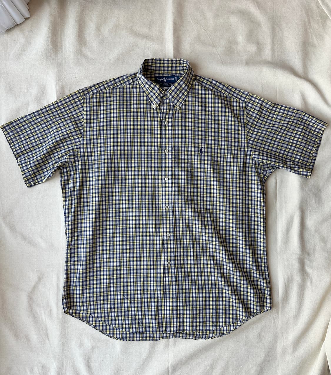 폴로 랄프로렌 블레이크 체크 반팔 셔츠 L  상품이미지1