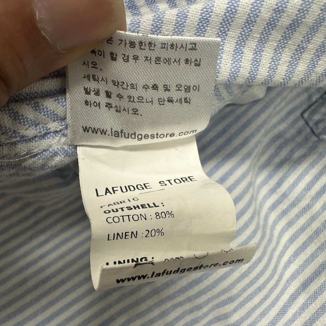 라퍼지스토어 스트라이프 옥스퍼드 셔츠 상품이미지6