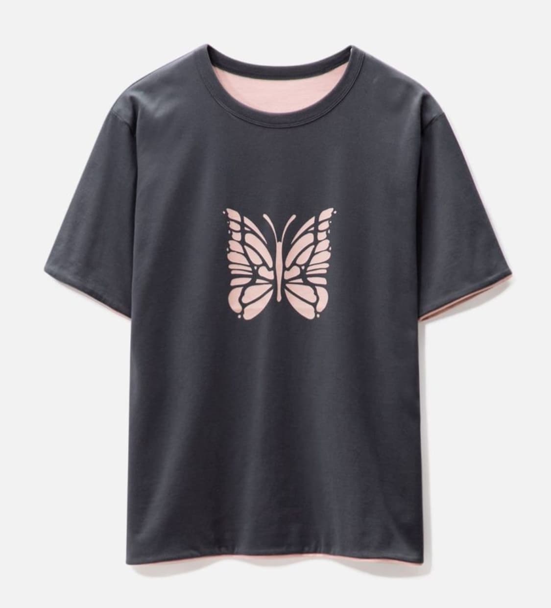 니들스 리버시블 반팔티 차콜 핑크 XL 상품이미지1