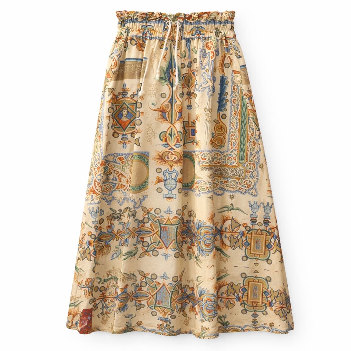 고트 패턴 롱 스커트 상품이미지1