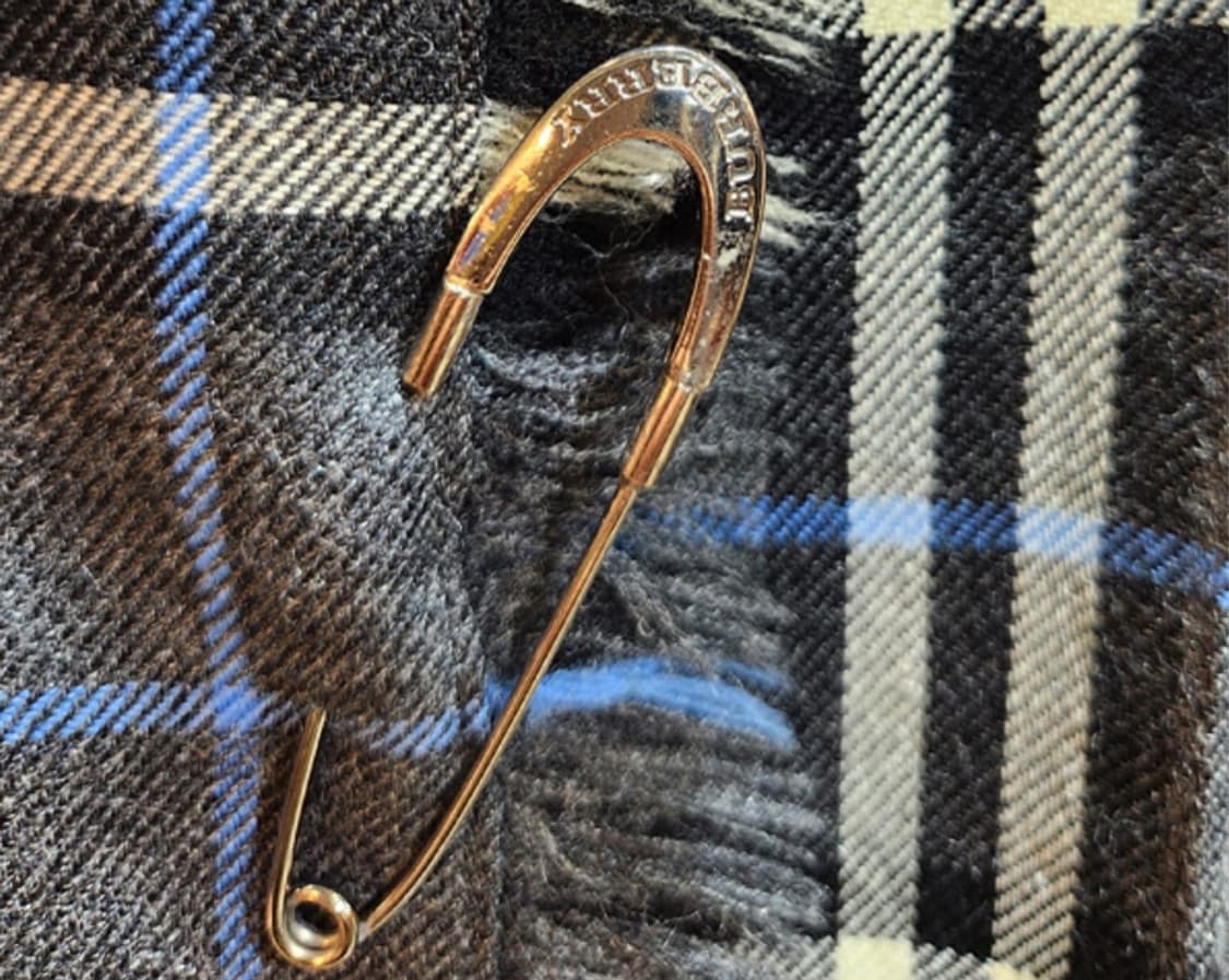 BURBERRY 버버리 블루라벨 체크 랩 버클 빈티지 스커트 상품이미지4