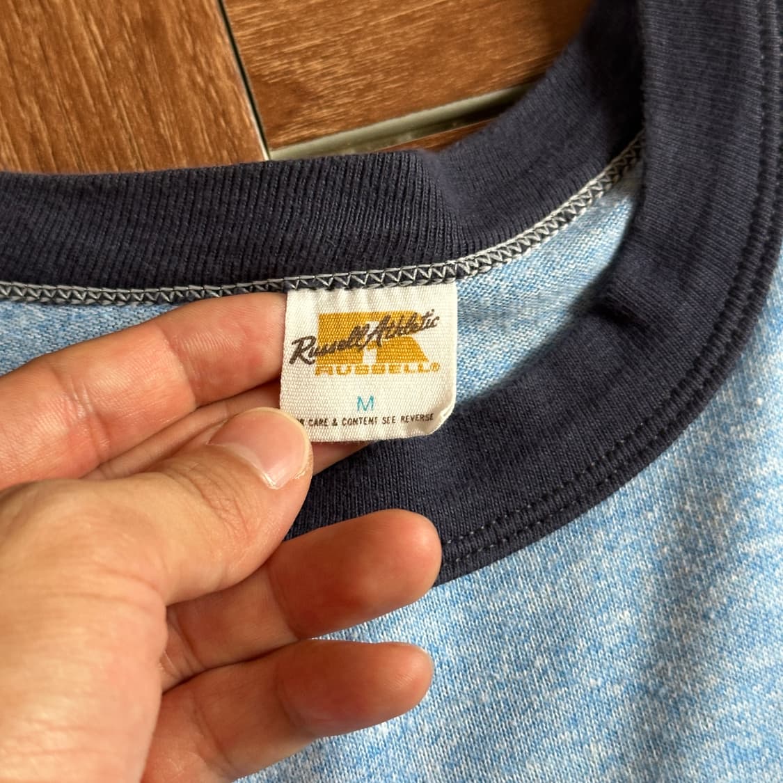 70‘s Russell athletic usa ringer 1/2 tee 상품이미지6