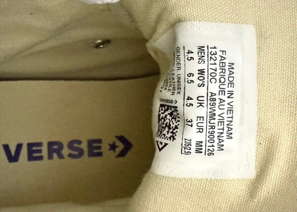 컨버스 척 테일러 올스타 하이 레더 블랙 (235) 상품이미지4