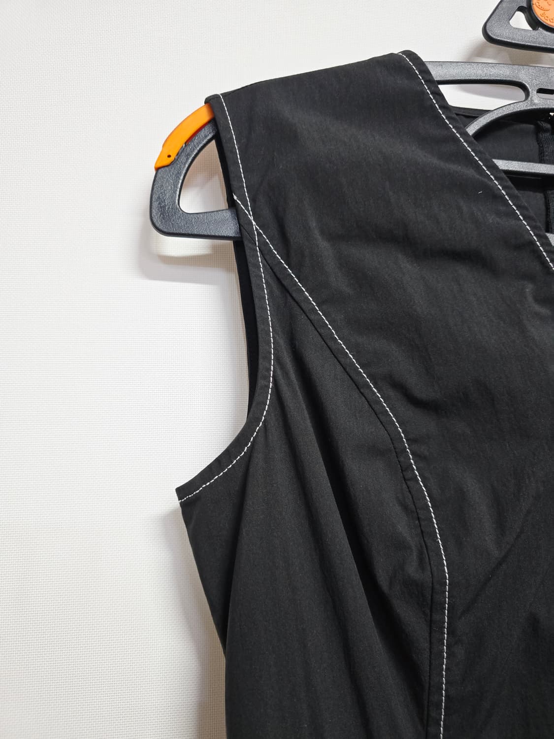 에고이스트 블랙 롱 원피스 스티치 포인트55 상품이미지3