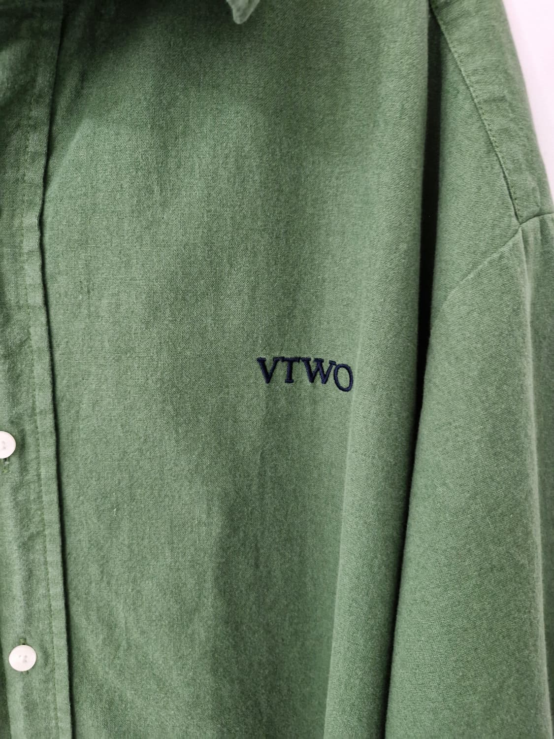 VTWO 브이투 린넨 오버사이즈 반팔 셔츠 상품이미지6
