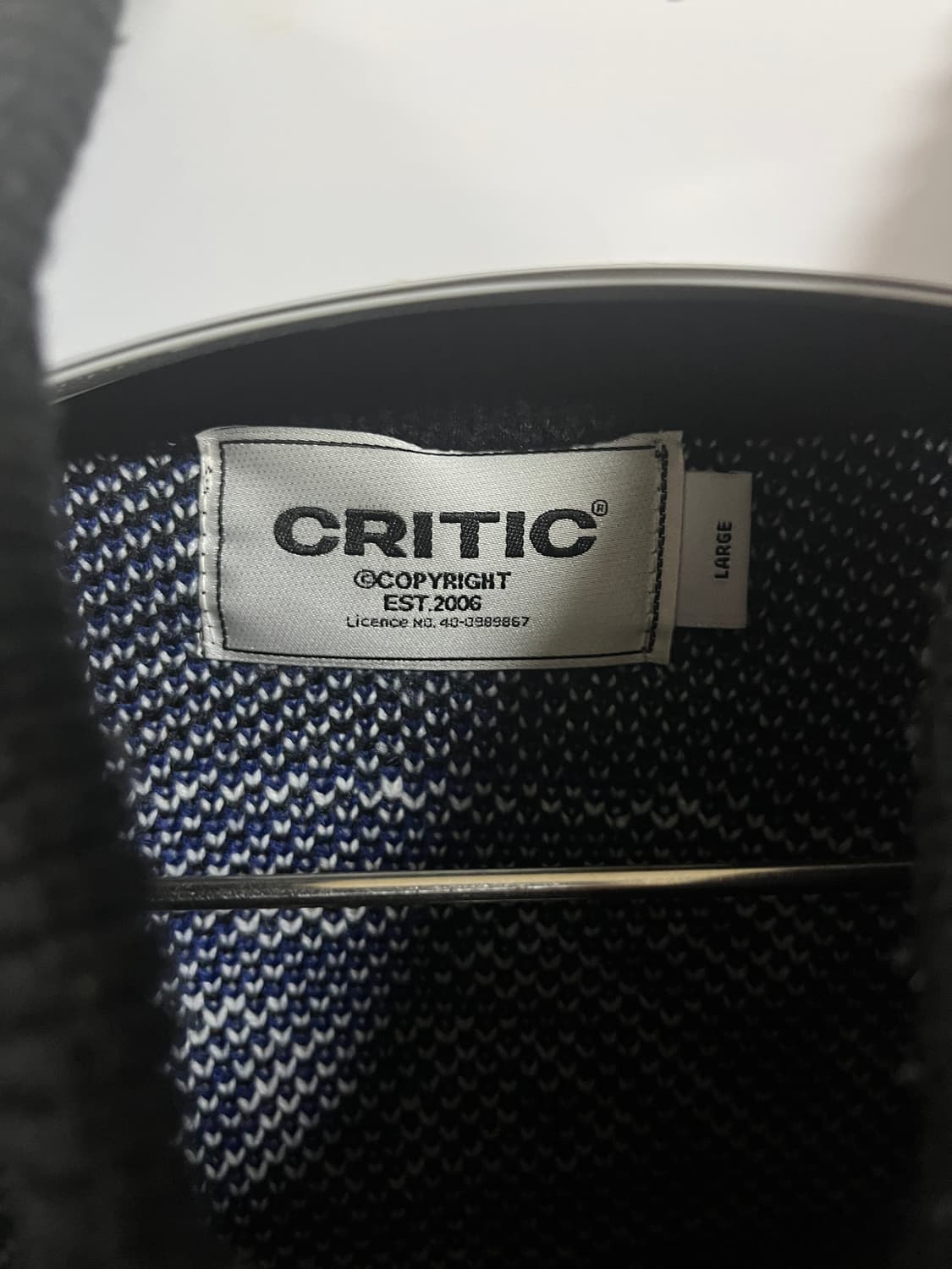 크리틱 레이싱 니트 집업 자켓 100~105 상품이미지3