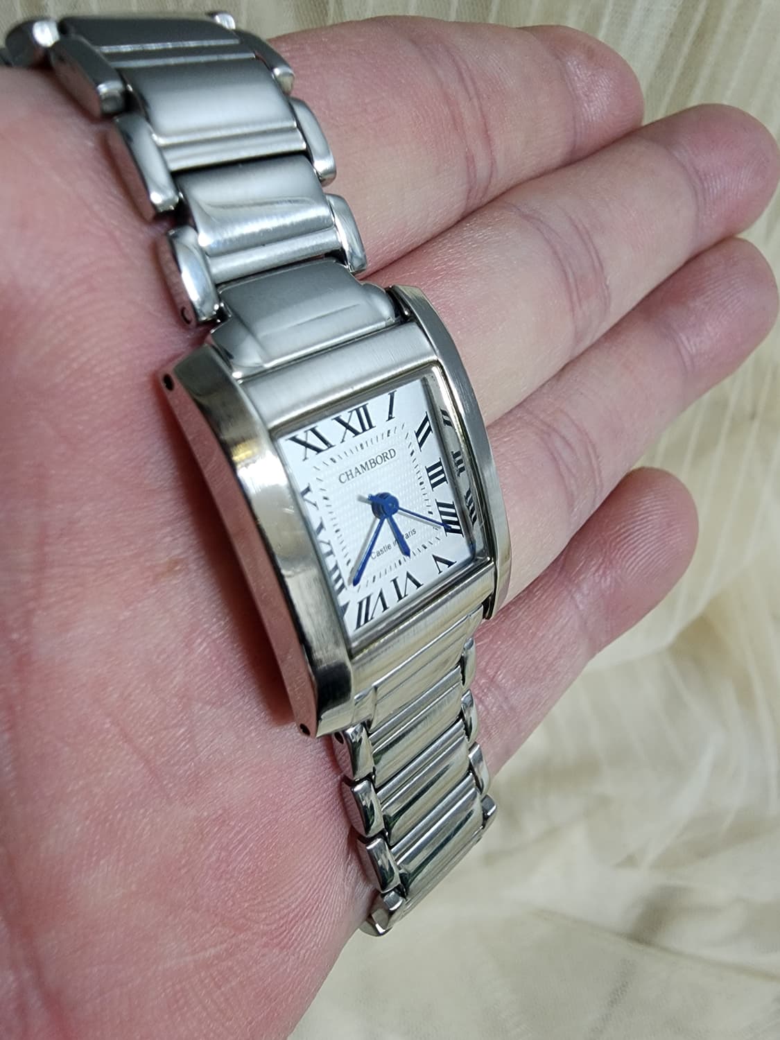 샹보르 CHAMBORD 사각 메탈 여성시계 상품이미지8