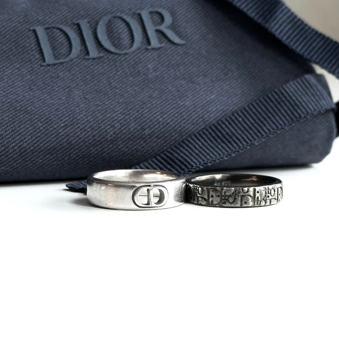 (S) 24FW 디올 반지 남성용 Dior Oblique 반지 세트 상품이미지4