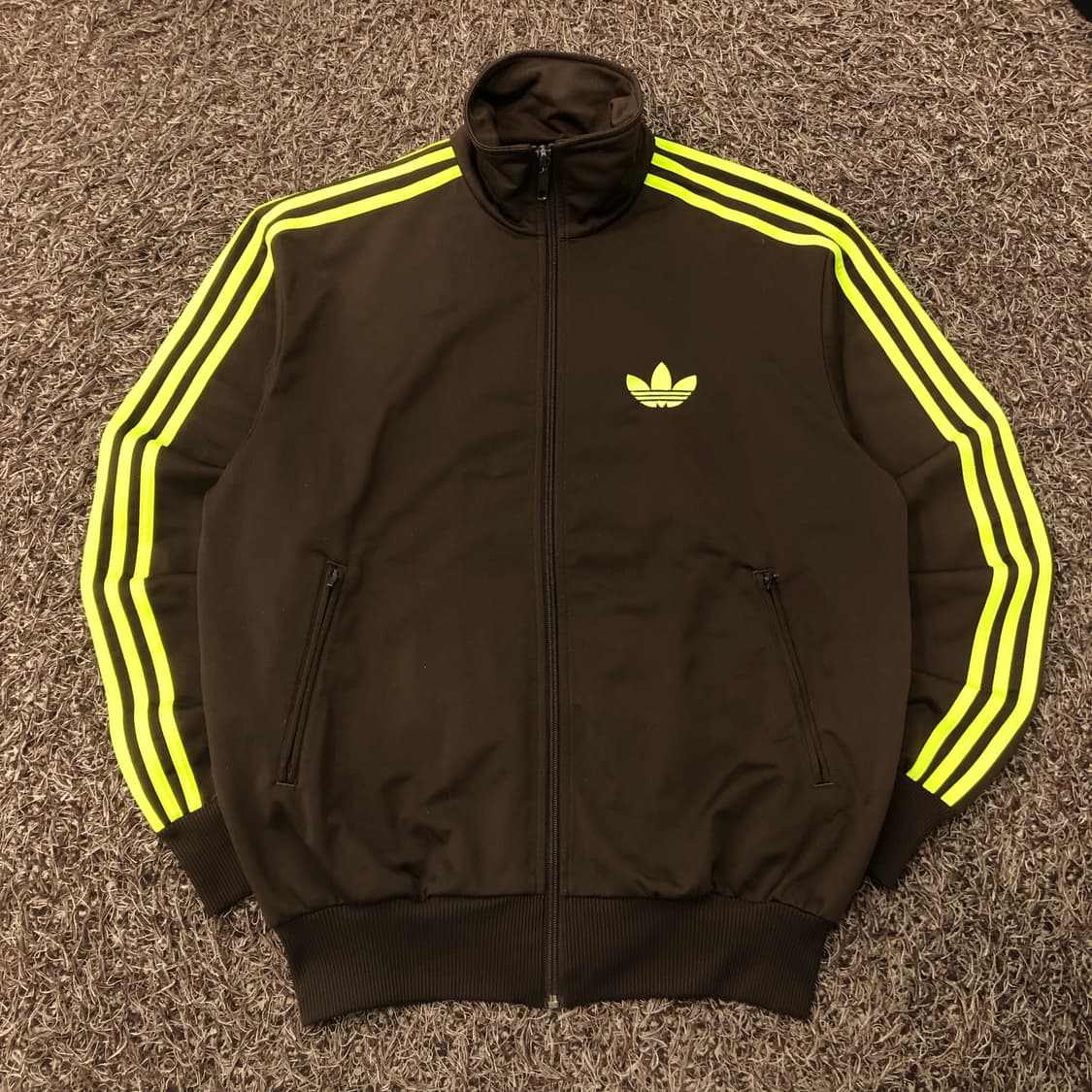 95 아디다스 구 파이어버드 초코 브라운 져지 트랙 자켓 상품이미지1