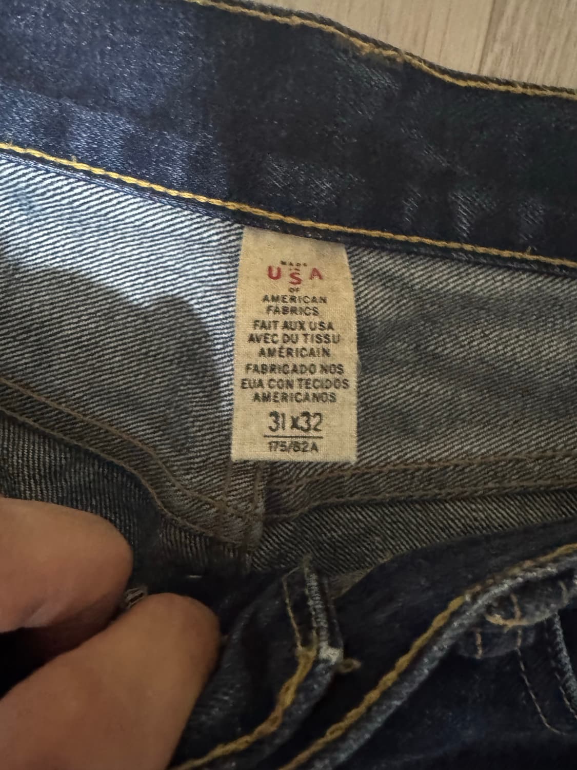 RRL 더블알엘 로우 스트레이트 셀비지 데님 31x32(실측) 상품이미지8