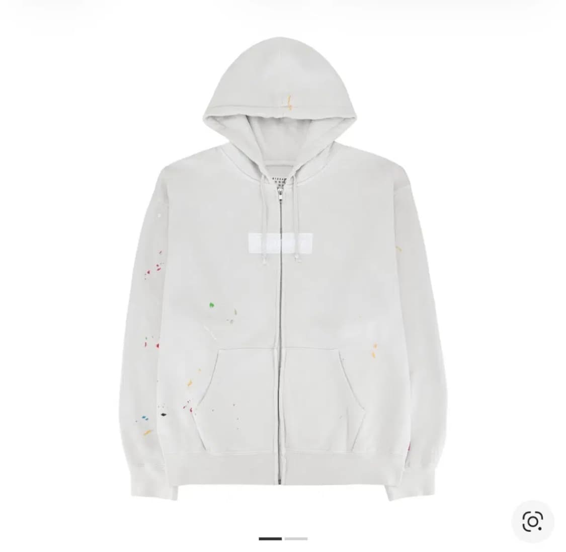 슈프림x마르지엘라 후드집업 화이트 m 상품이미지1