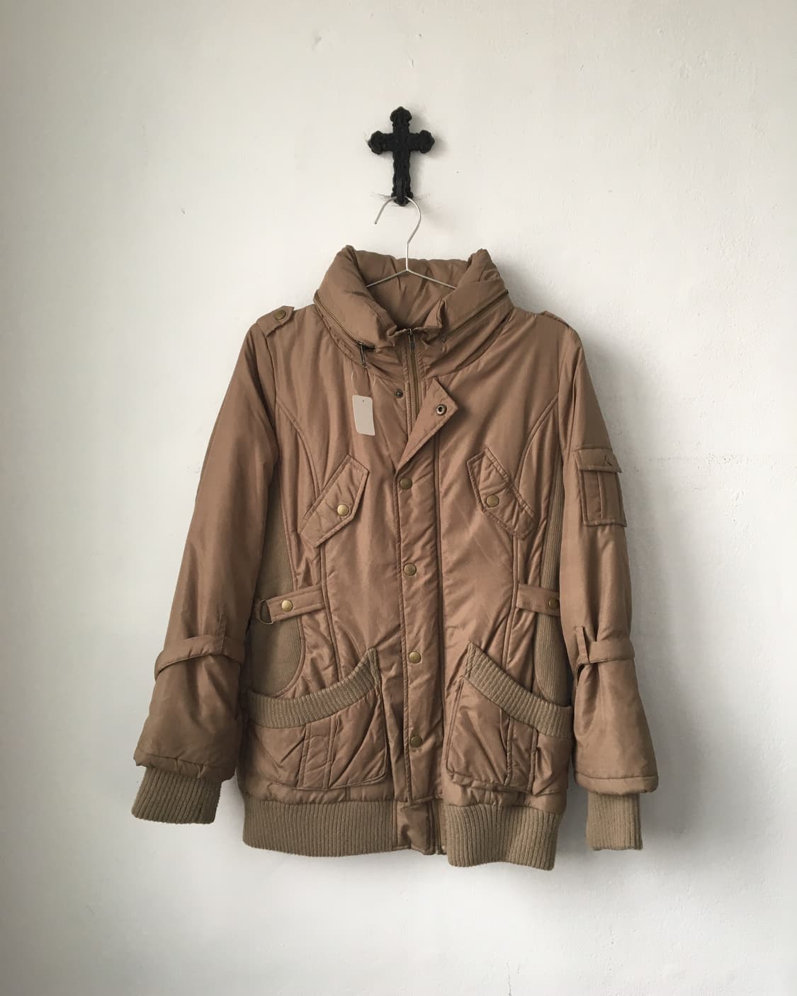 Belted high neck jacket 상품이미지2