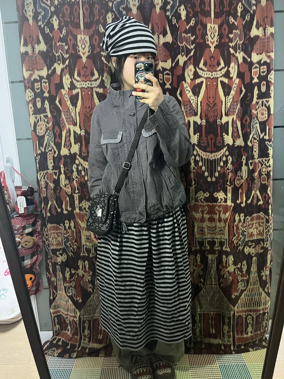 퍼플 워싱 워크 자켓 상품이미지1