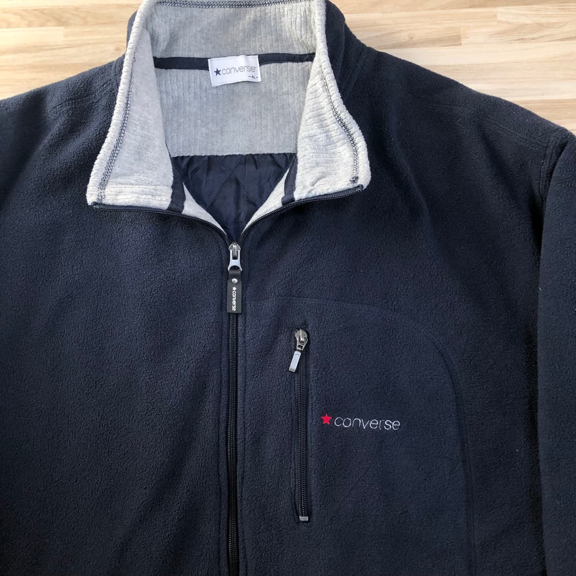 컨버스 후리스 퀄팅 집업(4XL) 상품이미지2