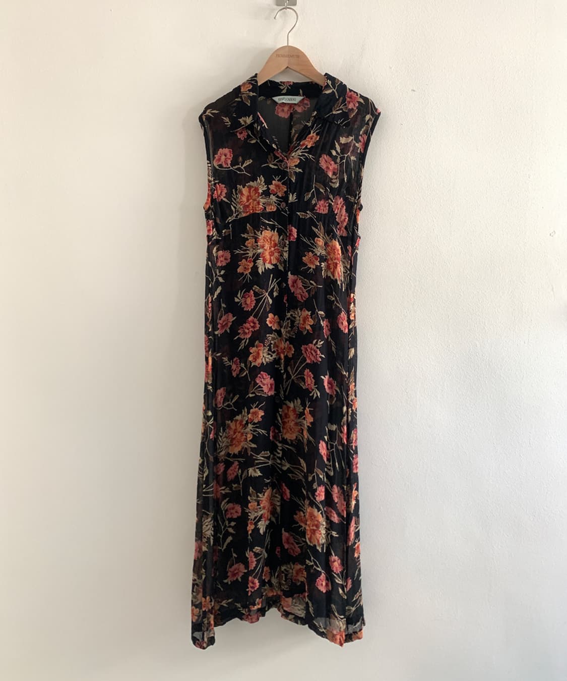 (Vintage)Midnight sleeveless shirts dres 상품이미지1