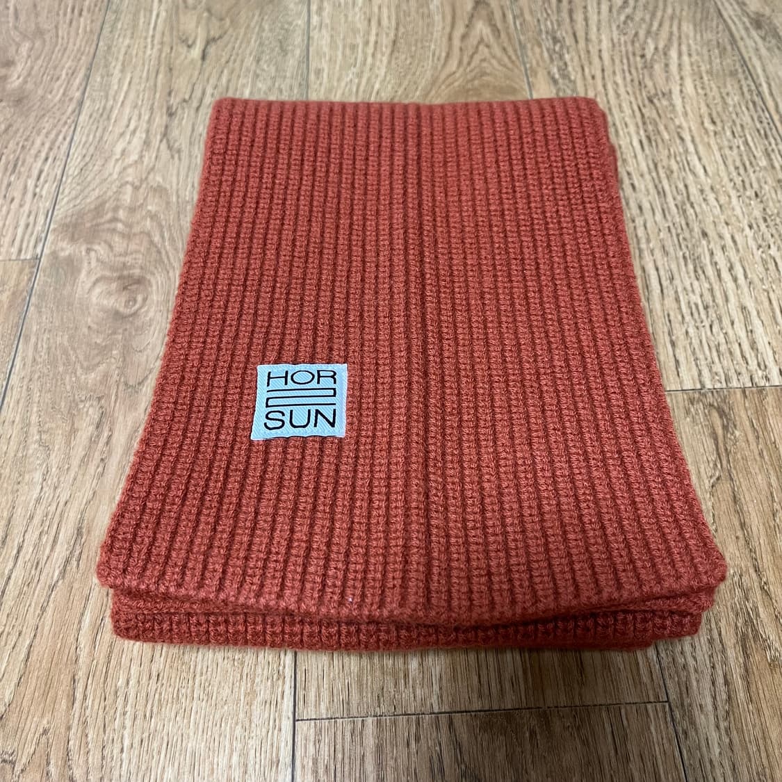 홀리선 스키프 슈퍼파인 울 니트 립 머플러 목도리 러스트 오렌지 상품이미지1