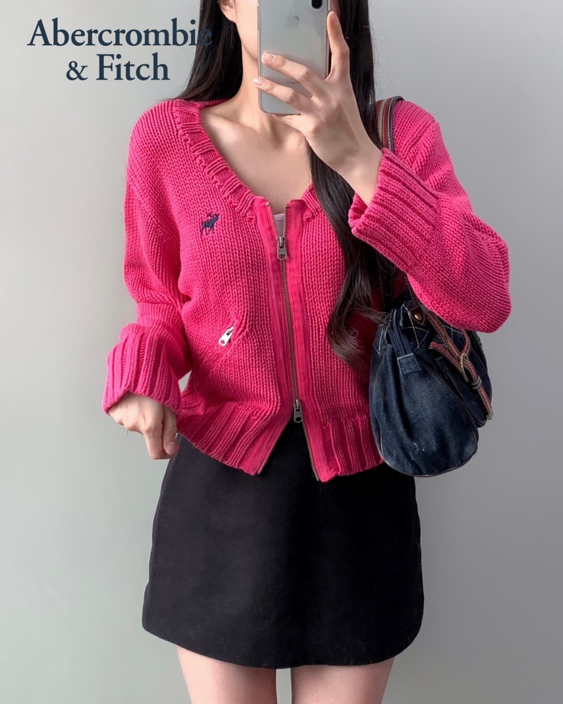아베크롬비 니트집업 상품이미지1