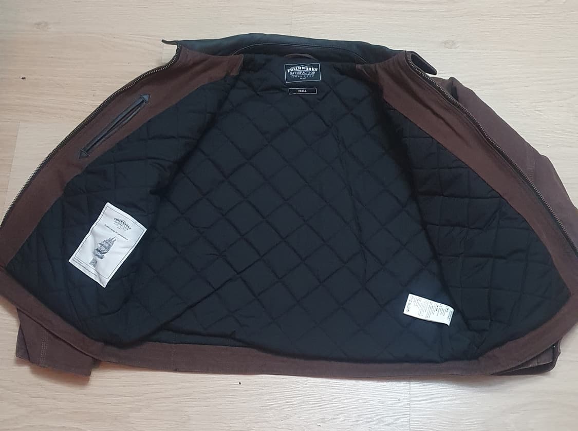 프리즘웍스 캔버스 워크 자켓 브라운 S 신품급 상품이미지7