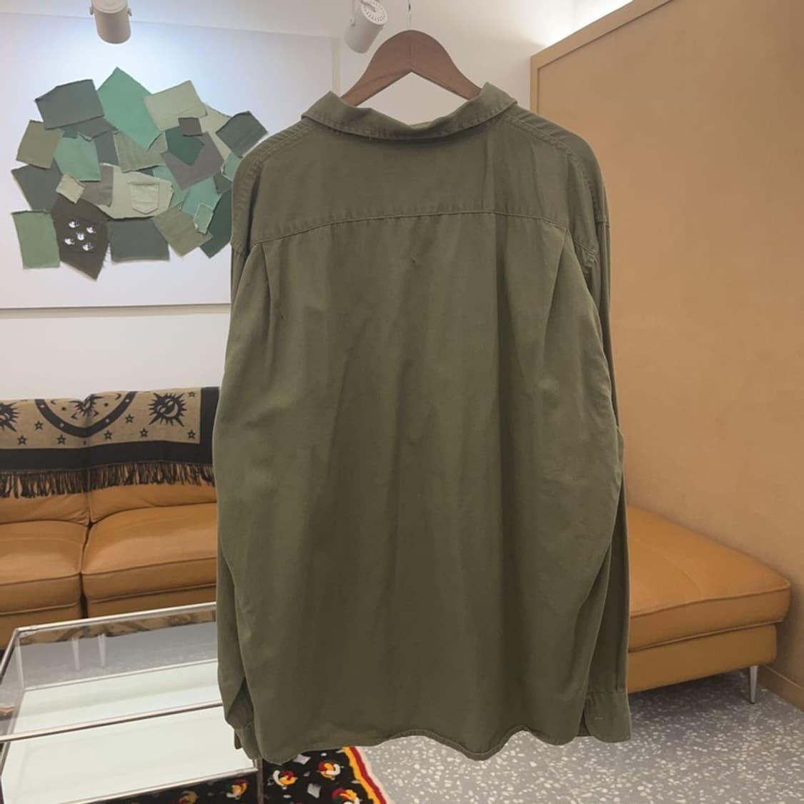 랭글런 사파리 올리브 카키 포켓 워크 셔츠 2XL C06518 상품이미지4